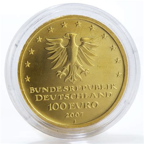 Germany 100 Euro Hansestadt Lubeck Unesco World Heritage City Gold Coin