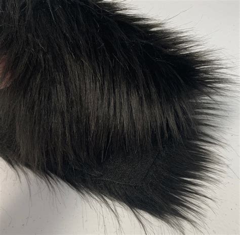 Black Luxury Shag Faux Fur Backorder Howl Fabric