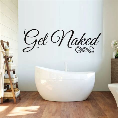 Aliexpress Com Buy Get Naked Vinyl Wall Sticker For Bathroom Washroom Waterproof Adhesive Wall