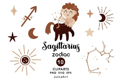 Sagittarius Zodiac Sign Clipart Sagittarius Svg Png