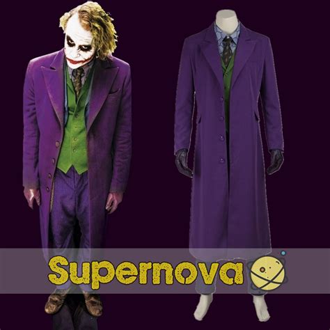 Batman The Dark Knight Joker Cosplay Costume Full Set Batman Joker