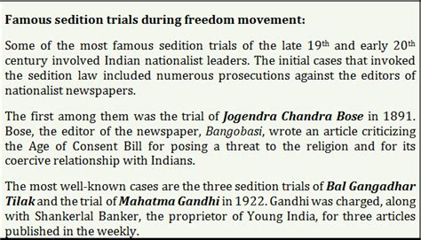 Sedition is speech, writing , or behaviour intended to encourage people to fight against. Use and Misuse of Sedition law: Section 124A of IPC - Education Today News