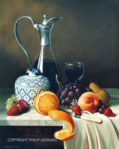 Fruits Still Life Painting By Philip Gerrard 8