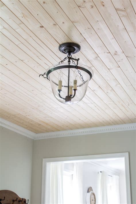 November 28, 2015 categories diy projects, interior design. How To Install Wood Planks Over Popcorn Ceilings ...