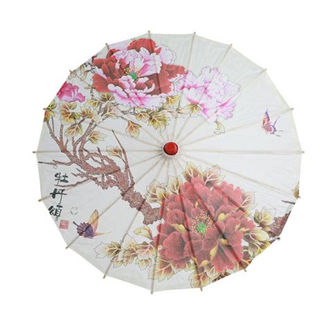 Wepro Chinese Silk Cloth Umbrella Classical Style Decorative Umbrella Oil Paper Umbrel