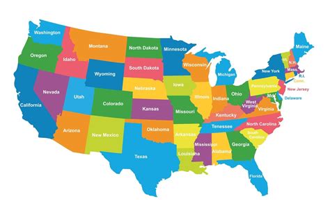 A Map Of The United States United States Map