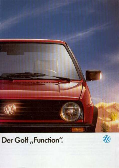 1991 Vw Golf Ii Mk2 Function Sales Brochure Euro By Vwgolfmk2oc Issuu