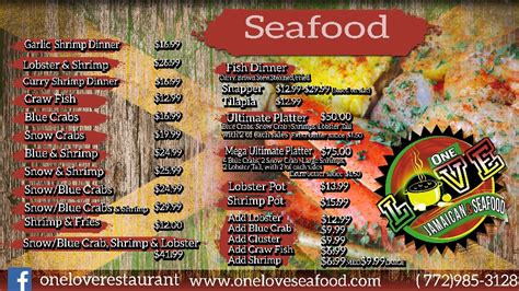 One Love Jamaican Restaurant And Seafood 3453 Sw Darwin Blvd Port St Lucie Fl 34953 Usa