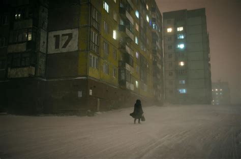 Dystopian Like Picture Of A Blizzard Day At Norilsk The Worlds