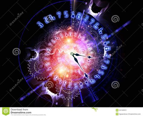 Abstract Clock Time Wallpaper Canvas Insight