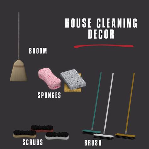 Sims 4 Cleaning Supplies Cc Clutter And Mods Fandomspot
