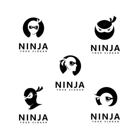 Premium Vector Ninja Logo Icon Vector Illustration