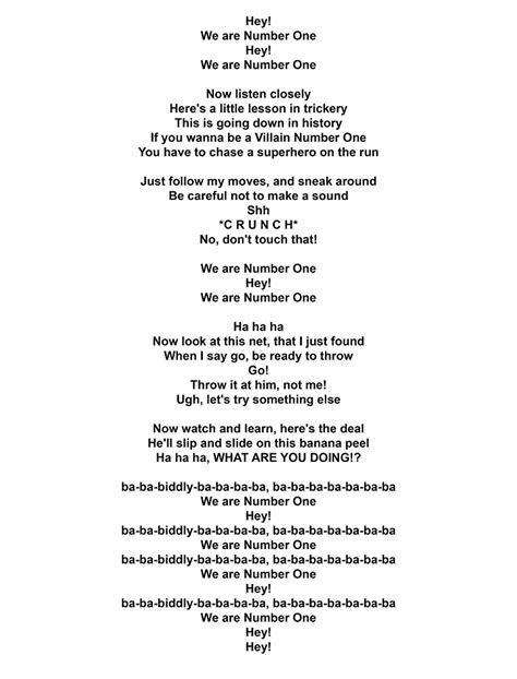 Lyrics To We Are Number One By Alenwalker Redbubble