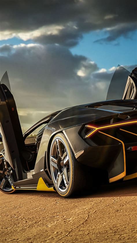 Wallpaper Forza Horizon 3 Lamborghini Centenario Rear View 3840x2160