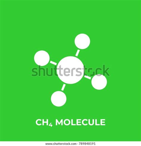Methane Molecule Ch4 Vector Icon Stock Vector Royalty Free 789848191