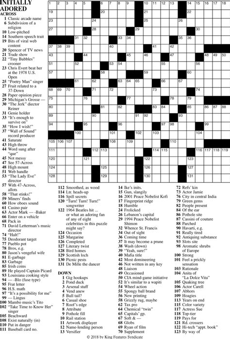 Frank Longo Printable Crossword Puzzles Aulaiestpdm Blog