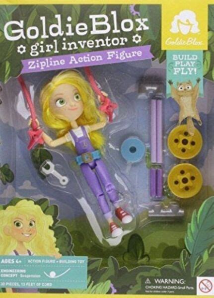 Goldieblox Af001 Girl Inventor Zipline Action Figure For Sale Online Ebay