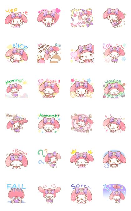 My Melody Absolutely Adorable Line Stickers Line Store Cute