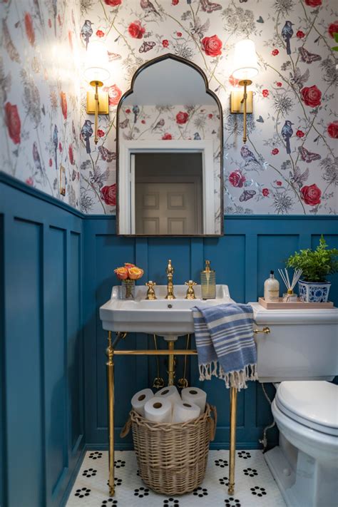 Maximalistic French Powder Room One Room Challenge Week 6 Reveal
