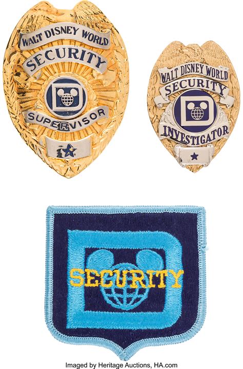 Walt Disney World Security Supervisor Badge Investigator Badge