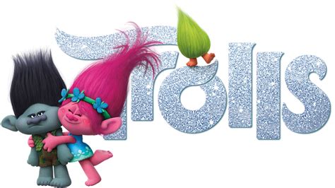 Trolls Movie With Logo Png