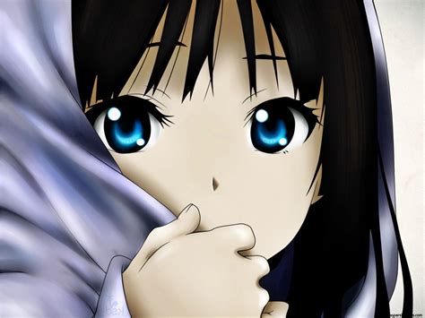 Blue Hair Blue Eyes Female Anime Women Anime Blue Hair Armor Blue