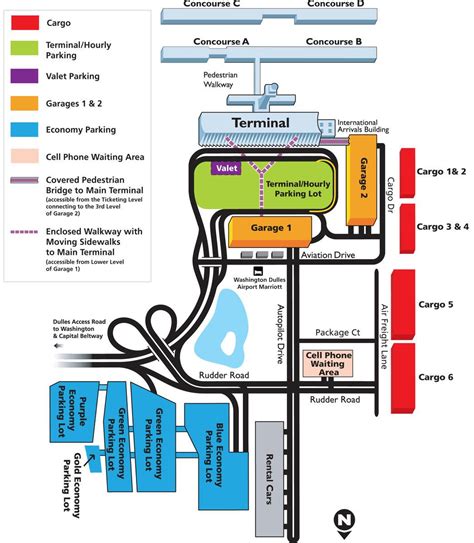 Kaart Van Dulles Airport En Omgeving Kaart Van Dulles Airport Area