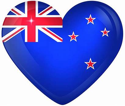 Zealand Flag Heart Clipart Flags Transparent Yopriceville