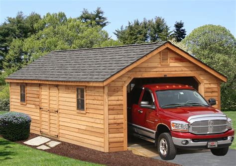 Single Car Garage Storage Sheds Garage Sheds Stoltzfus Structures