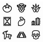 Mexican Elements Icon Icons Packs Lineal Vector