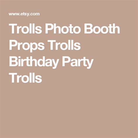 Trolls Photo Booth Props Trolls Birthday Party Trolls | Fiesta de ...