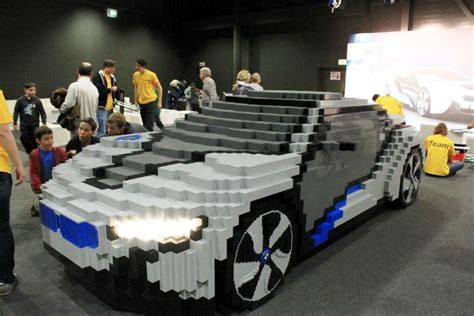 Lego Full Size Bmw I8 Hybrid Sports Coupe Concept At 2012 Lego Kids
