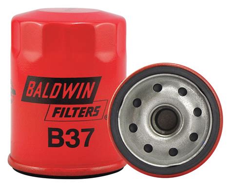 Baldwin Filters Spin On Oil Filter Length 3 12 In Outside Dia 2 9