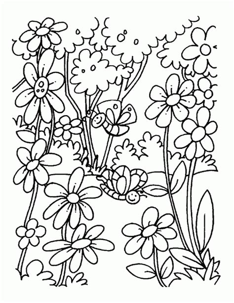Spring Coloring Pages For Adults - Coloring Home
