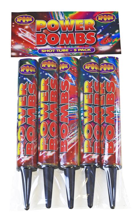 Power Bombs 5 Pack Shot Tubes - Spook - Spook Fireworks