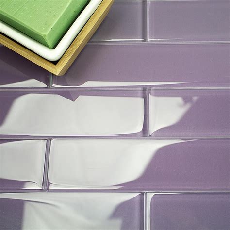 Ivy Hill Tile Contempo Grape 2 In X 8 In X 8mm Polished Glass Floor