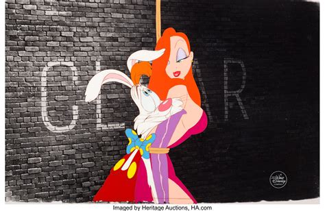 Who Framed Roger Rabbit Roger And Jessica Rabbit Production Cel Lot 95154 Heritage