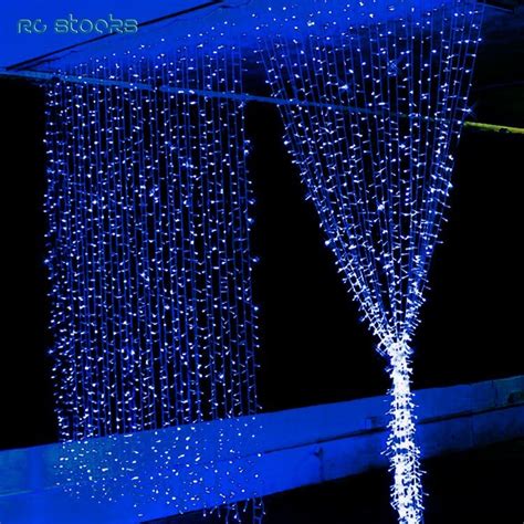 6mx3m 800 Led Outdoor Christmas Xmas String Fairy Wedding Curtain Light
