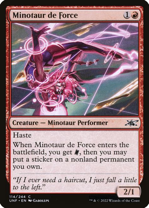 Minotaur De Force · Unfinity Unf 114 · Scryfall Magic The Gathering