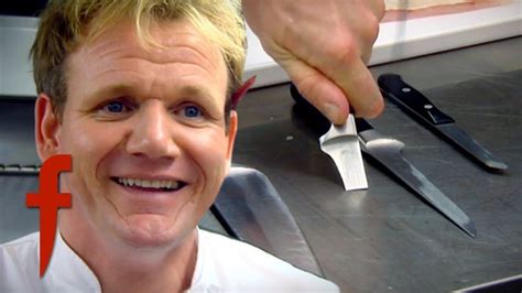 Gordon Ramsay Snaps A Knife The F Word Youtube Gordon Ramsay