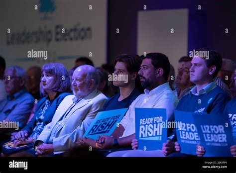 Cardiff Wales Uk 3rd Aug 2022 Conservative Party Members During