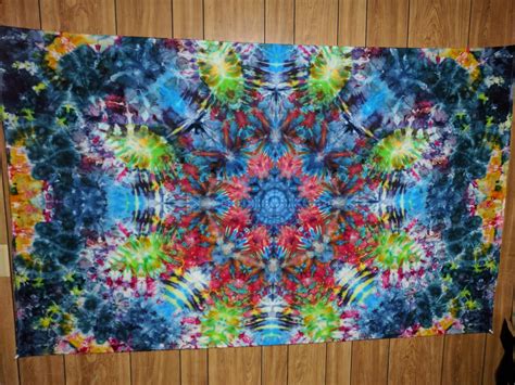 Mandala Ice Dye Tapestry Rtiedye