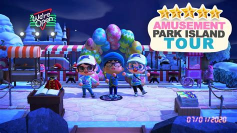 Incredible Amusement Park 5 Star Island Tour In Animal Crossing New