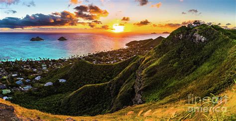 Lanikai Sunrise Panoramic Photograph By Phillip Espinasse Fine Art