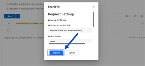 Requesting Files Using Sharefile In Outlook Online Sharefile