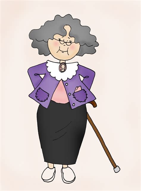 40 Best Old Lady Clipart Images On Pinterest Art Impressions Stamps
