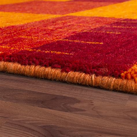 Moderner teppich motiv aus neuseeland wolle baumwolle elli fabula living. Teppich Indischer Gabbeh Wolle Multicolor | Teppich.de