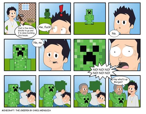 Minecraft Comic The Creeper By CmOrigins On DeviantArt