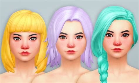 Custom Content For The Sims 4 Recolours Get Together Hair Sims 4