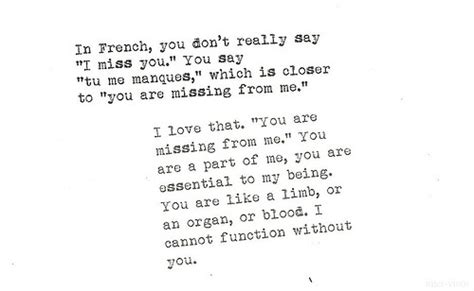 If it is ,then it's kind of more sweet no wonder french is called the language of love ! otp: you are missing from me | Tumblr